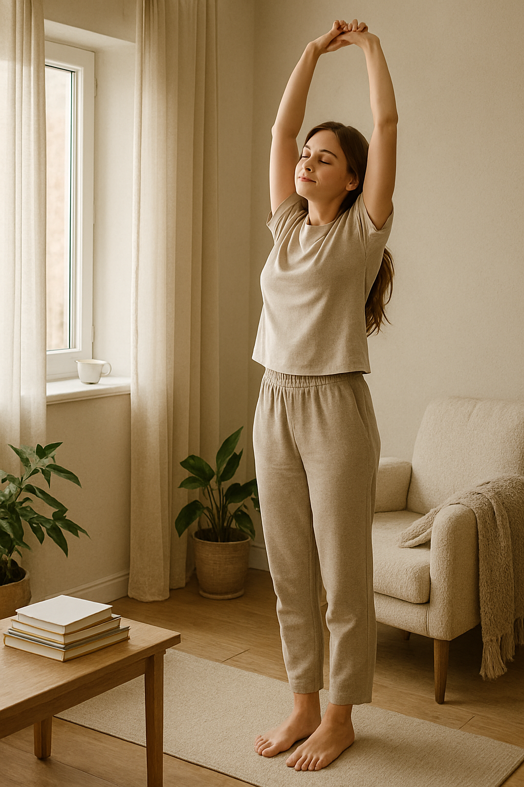 Pause régénérante en milieu de journée de télétravail